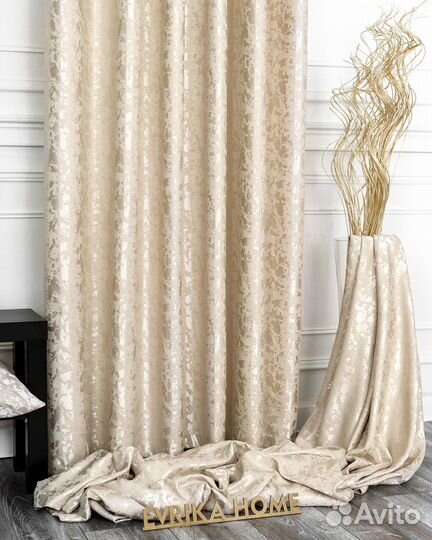 Шторы мрамор Версаль бежевый новые пошив