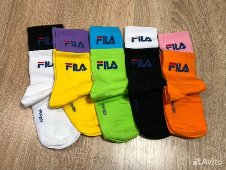 Носки женские Fila. Набор из 5 пар, средние