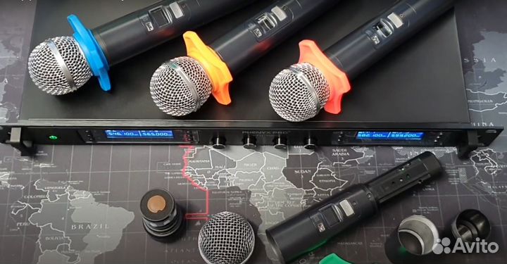 Радиосистема 4 микрофона Phenyx Pro PTU-7000A