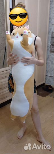 Новая игрушка антистресс кот батон 110 см