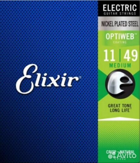 Струны для гитары Elixir 19102 OptiWeb Medium 11-4