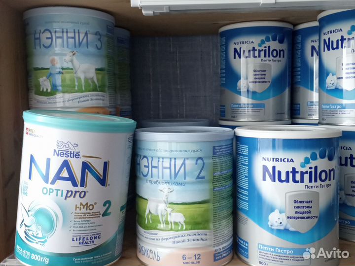 Нэнни, Нутрилон, Нан, Нестожен (Детская смесь)