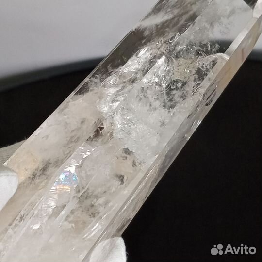 Кристалл горный хрусталь с подставкой