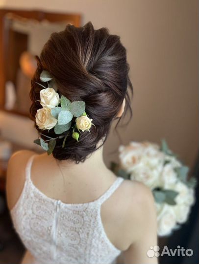 Свадебная прическа с выездом