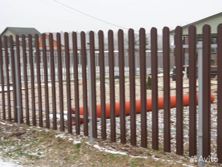 Заборы из профнастила доставка монтаж 1-2 дня
