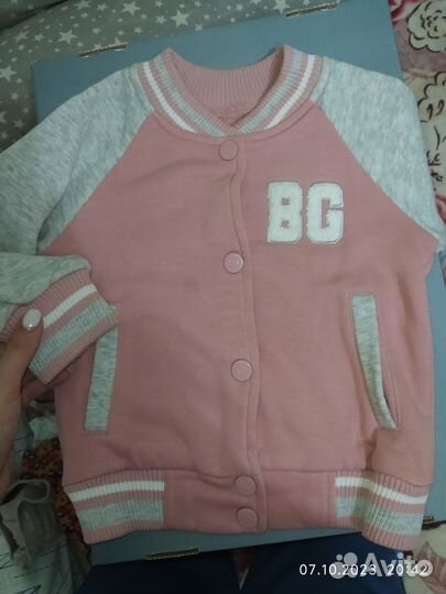 Тёплая кофта для девочки 80