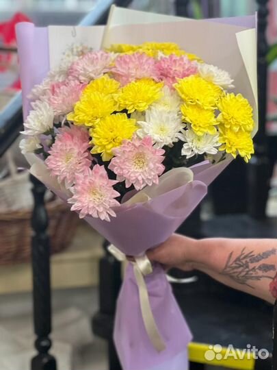 Букет из хризантем