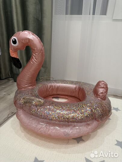 Детский круг для плавания купания фламинго