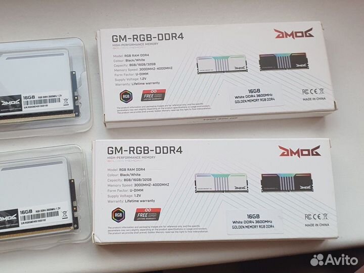 Оперативная память ddr4 gmog rgb 32 gb 3600
