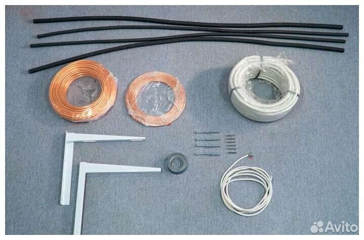 Готовая трасса для кондиционера.Комплект установки