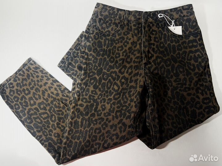 Леопардовые джинсы
