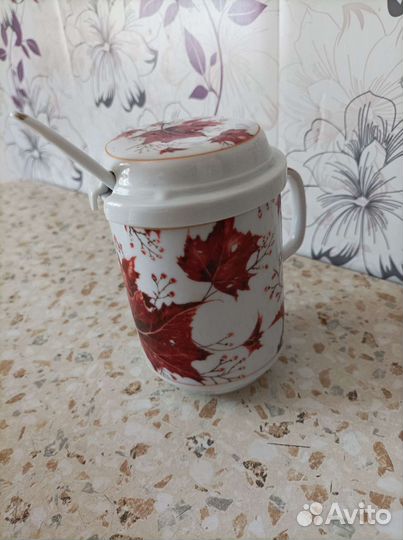 Кружка с ситом ложкой