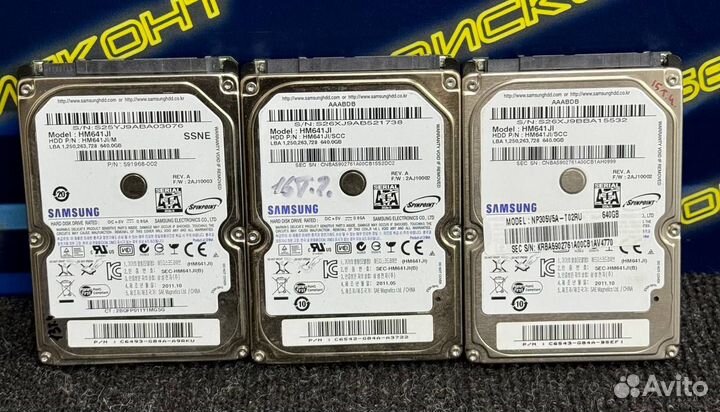 Жесткие диски 2.5'' Samsung HM641JI