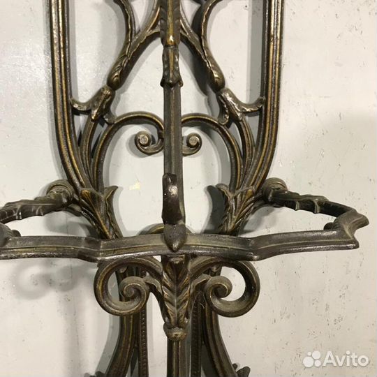 Чугунная антикварная вешалка XIX-XX века