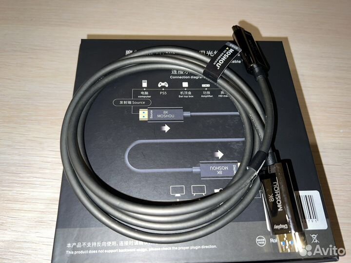 Премиум кабель hdmi 2.1 Moshou Peak