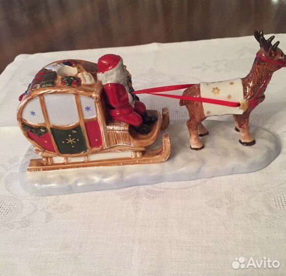 Рождество, Санта с подарками W&B. Звезда подсвечн