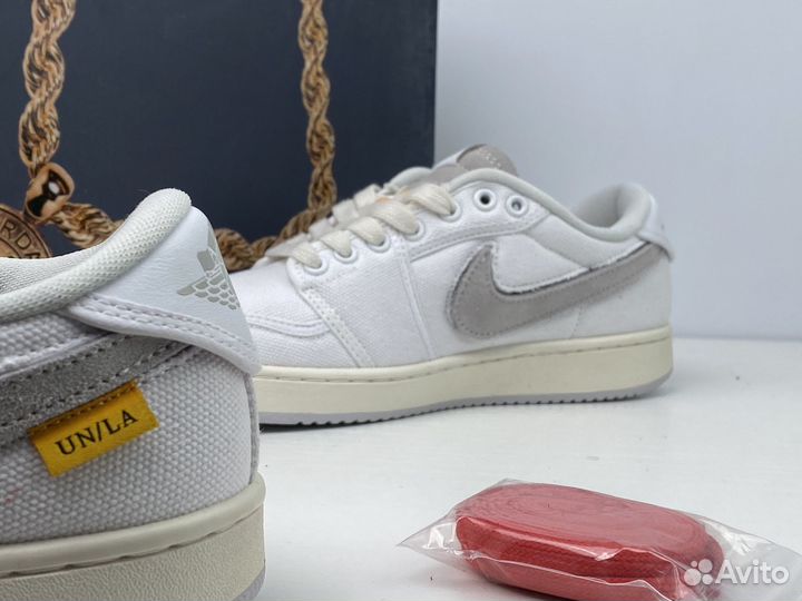 Union LA X Air Jordan 1 KO Low White Neutral Grey