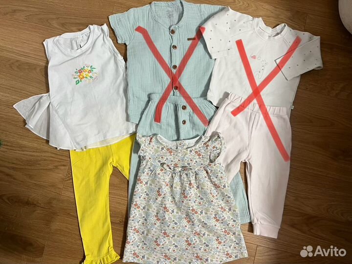 Детская одежда для девочки 80-86 пакетом