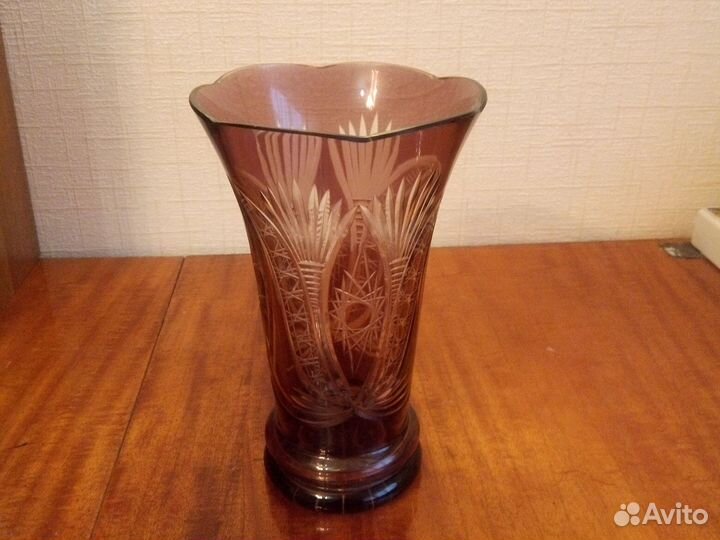 Хрустальная ваза для цветов СССР