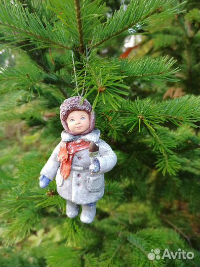 Ватные елочные игрушки