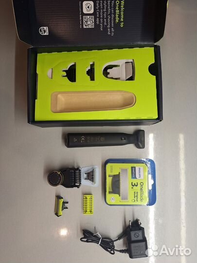 Триммер philips oneblade pro (плюс 4 лезвия)