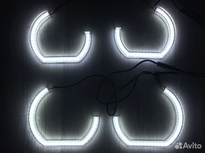 Ангельские глазки Crystal BMW E46 coupe (Белые)