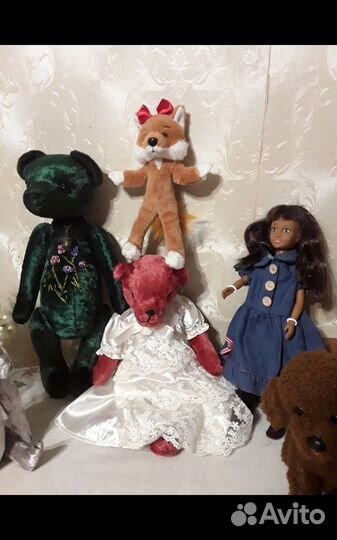 Плюшевый мишка тедди хб винтаж47 см Торг