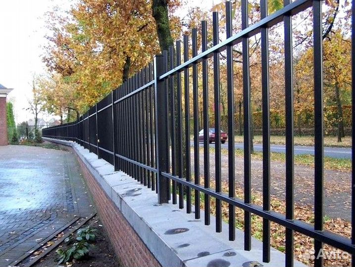 Забор из профильной трубы 40х40