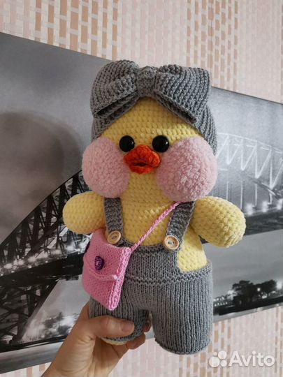 Зайка,Уточка Lalafanfan, пантера, ручная работа