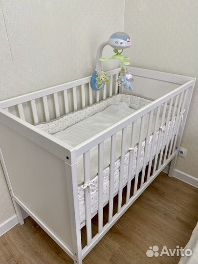 Детская кроватка IKEA Сундвик