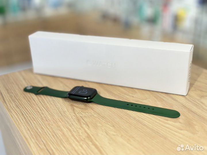 Apple Watch 7 45mm Green Sport Band