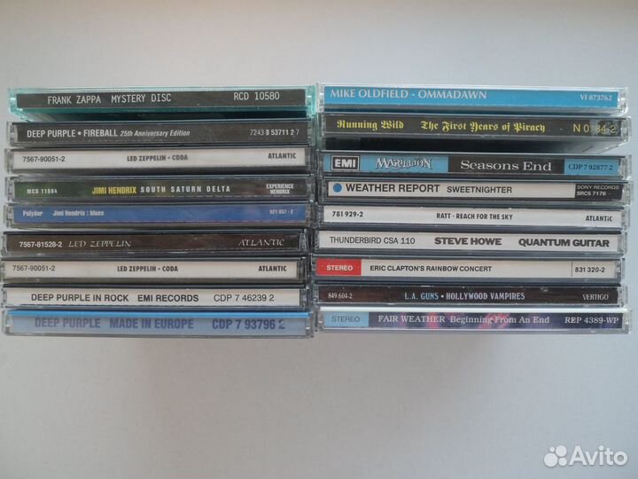 Фирменные CD зарубежный рок