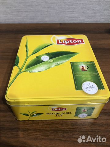 Банка шкатулка липтон