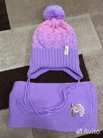 Комплект:шапка, шарф