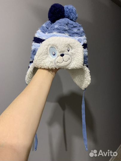 Зимняя шапка для мальчика 50 52