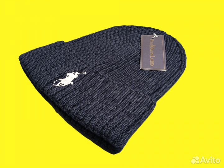 Шапка polo ralph lauren синяя