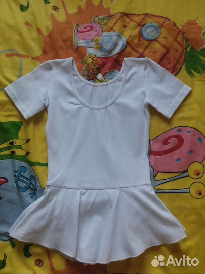 Купальник для танцев белый