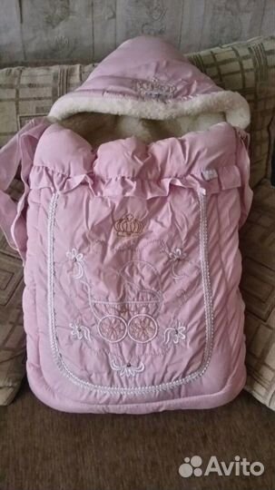 Конверт зимний для девочки