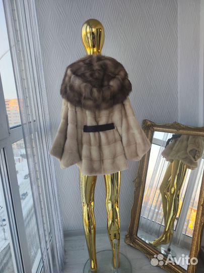 Шуба норковая куница летучая мышь 40-52