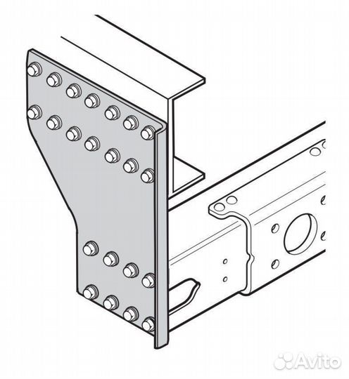 Фаркоп tulga \ тсу tulga на тягачи, самосвалы