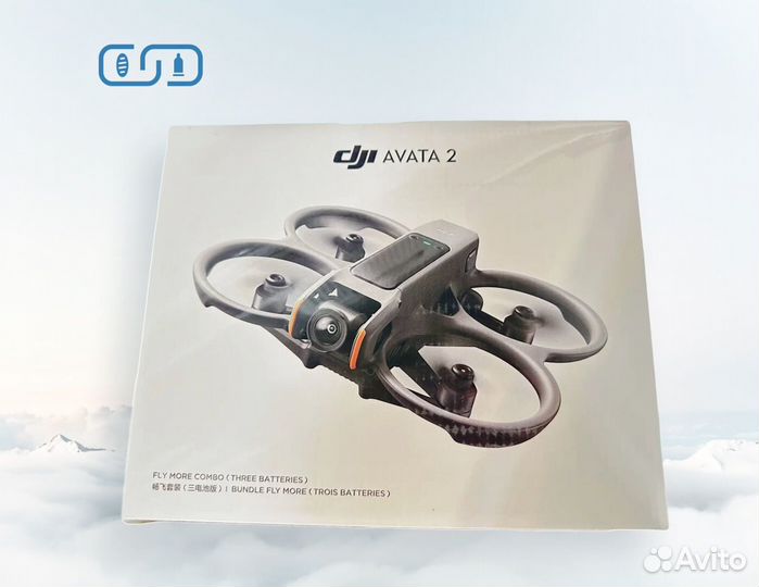 Квадрокоптер DJI DJI Avata 2 Fly More Combo 3 АКБ