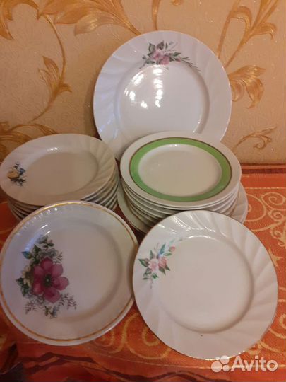 Тарелки плоские пирожковые