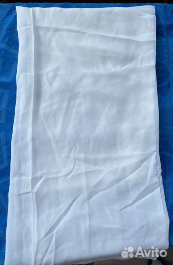 Натуральный шифон отрезы черный и белый, СССР