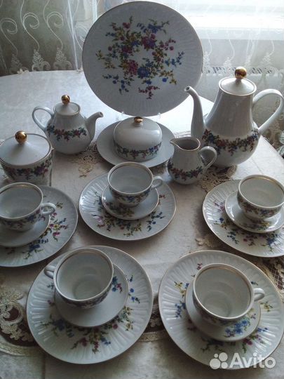 Сервиз гдр Фрайбергер Кахла Хеннеберг sep чайник