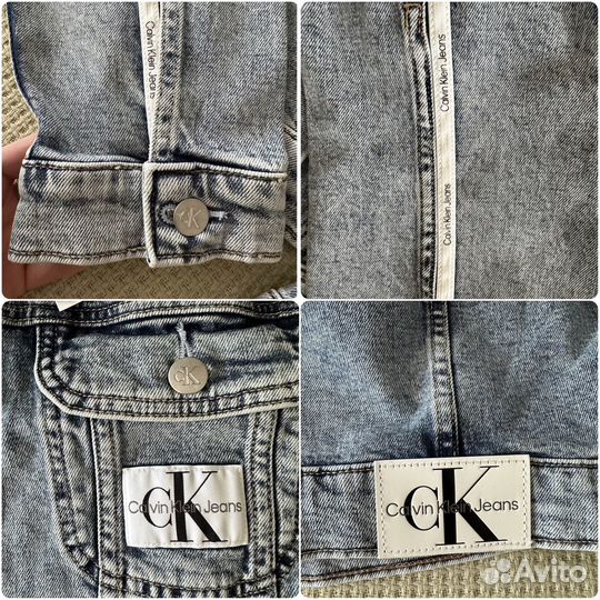 Джинсовая куртка Calvin Klein Jeans оверсайз новая