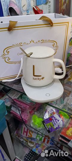 Кружка с подогревом белая