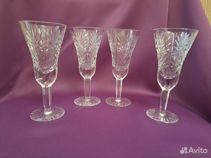 Рюмки на ножке хрусталь СССР
