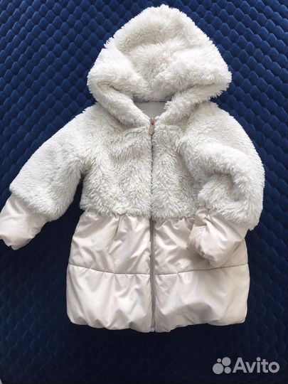 Шапка тюрбан и куртка демисезон на девочку