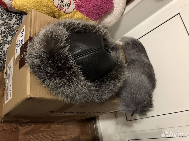 Шапка ушанка с хвостом