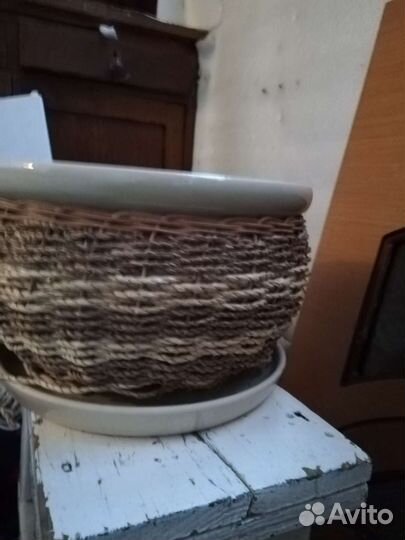 Керамический цветочный горшок